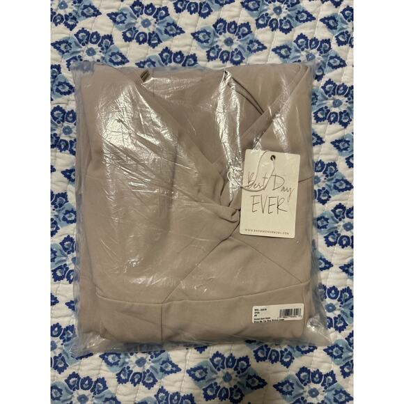 show me your mumu Zurich Knot Gown Show Me The Ring Stretch Crepe Dress Sz XS - Picture 2 of 5